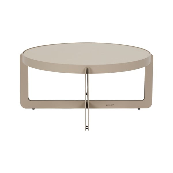 Tavolino da salotto rotondo beige ø 68 cm Centre – Zuiver-image-2