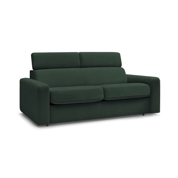 Divano in verde scuro allungabile 195 cm Monaco – Bobochic Paris-image-1