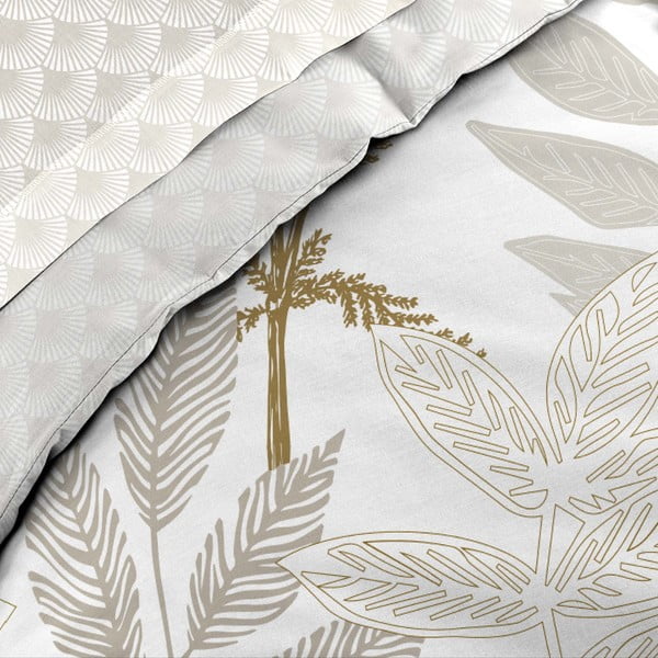 Set copripiumino e federa beige in cotone per letto matrimoniale ed esteso con lenzuolo incluso/6 pezzi 240x220 cm Raoni – douceur d'intérieur-image-2