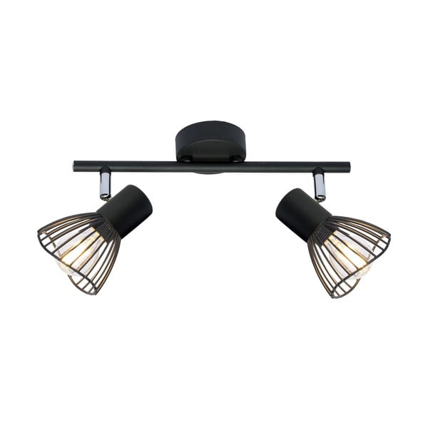 Lampada da soffitto nera con paralume in metallo 39x8 cm Fly - Candellux Lighting