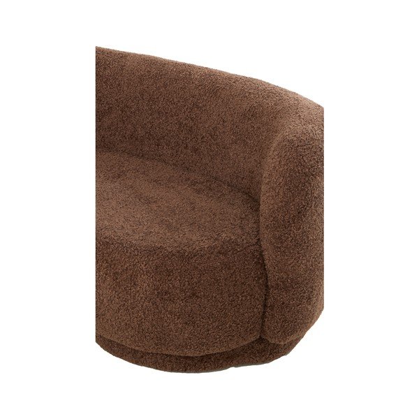 Divano in bouclé marrone scuro 175 cm Amelie - Light & Living-image-4