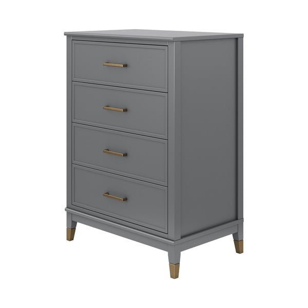 Cassettiera grigia , 75 x 106 cm Westerleigh - CosmoLiving by Cosmopolitan-image-3