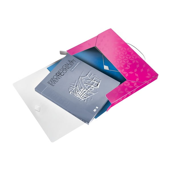 Scatola rosa per i documenti WOW - Leitz-image-3
