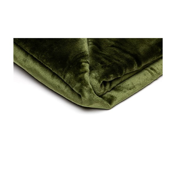 Coperta in micropile verde oliva, 150 x 200 cm - My House-image-1
