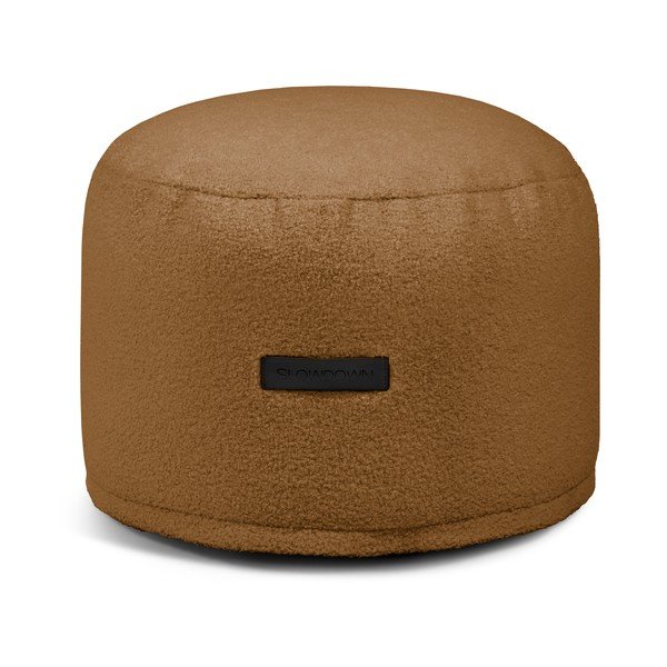 Puof a sacco marrone con rivestimento in bouclé Mini – SLOWDOWN