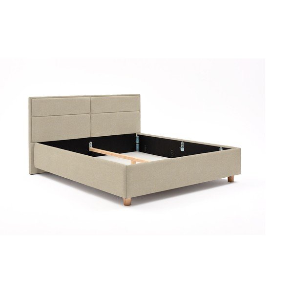 Letto matrimoniale beige con contenitore , 160 x 200 cm Grace - ProSpánek-image-2