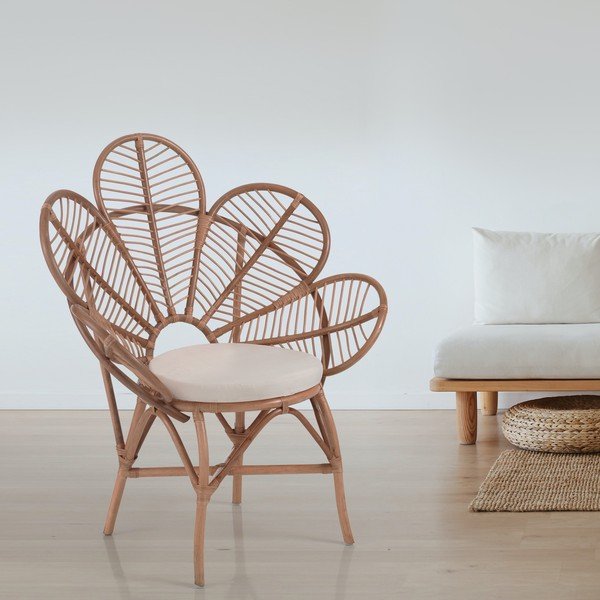 Poltrona arancione con intreccio Meg - Tomasucci-image-1