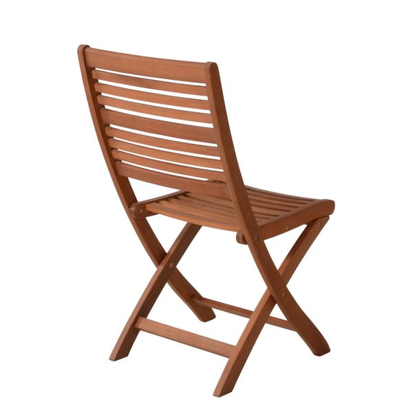 Sedie da esterno in set di colore naturale in legno massiccio 2 pz Savannah – Garden Pleasure-image-2