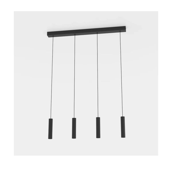 Lampadario LED nero con paralume in metallo ALMUDAINA – EGLO