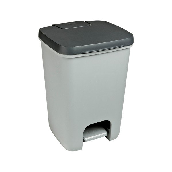 Cestino per la spazzatura grigio in plastica con pedale 20 l Essentials – Curver