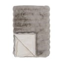 Coperta grigia/beige in pelliccia finta 130x180 cm Galena – House Nordic