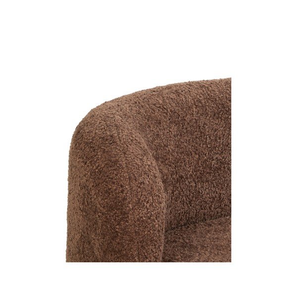 Divano in bouclé marrone scuro 175 cm Amelie - Light & Living-image-1