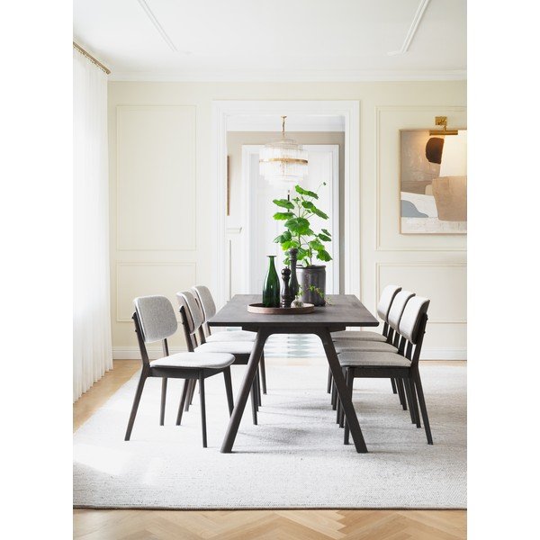 Tavolo da pranzo in rovere massiccio allungabile 95x220 cm Clapperton – Rowico-image-3