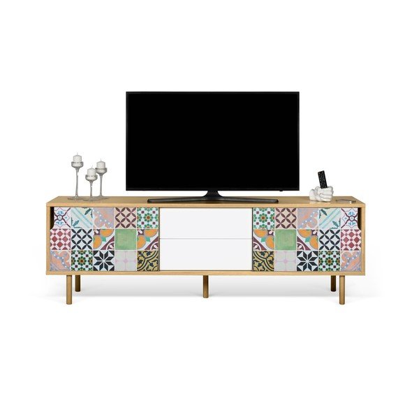 Tavolo TV in rovere Dann Djibuthi - TemaHome-image-2