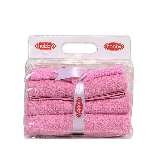 Set di 3 asciugamani rosa e asciugamano Rainbow - Foutastic-image-1