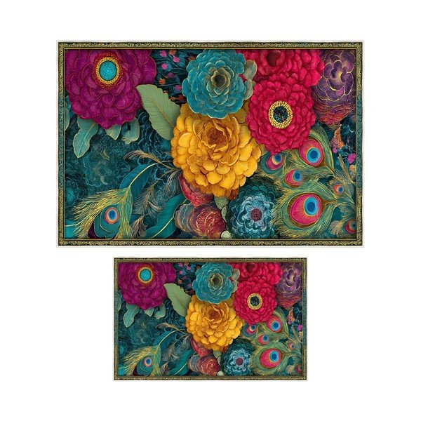 Set di tappetini per il bagno 2 pz 60x100 cm – Foutastic