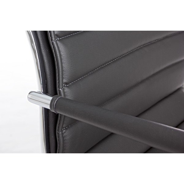 Sedia da ufficio grigio scuro in similpelle Perth – Yes Everyday-image-1