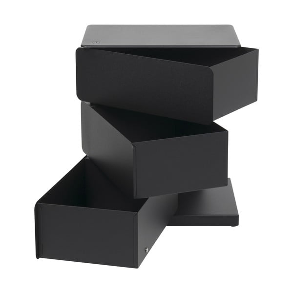 Cassettiera nera in metallo 37x45x26 cm Joey – Spinder Design-image-2