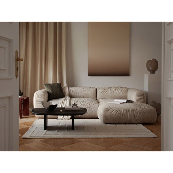 Divano componibile beige allungabile 264 cm – Micadoni -image-1