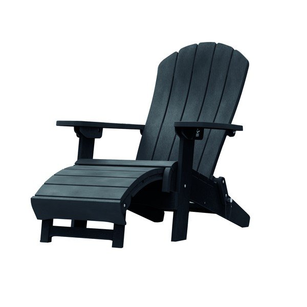 Sedia a sdraio da giardino grigio scuro Adirondack - Keter