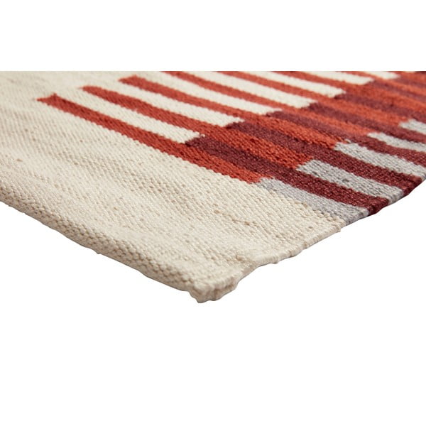 Tappeto beige e rosso Sarah, 80 x 200 cm - Hübsch-image-2