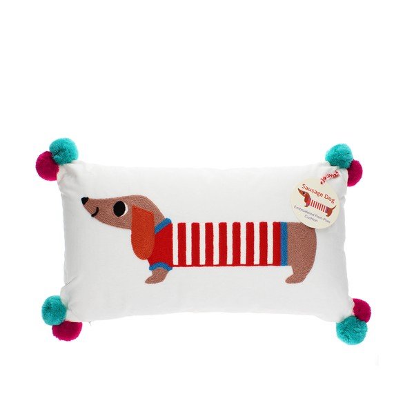 Cuscino per bambini in misto cotone 50x33 cm Sausage Dog – Rex London-image-3