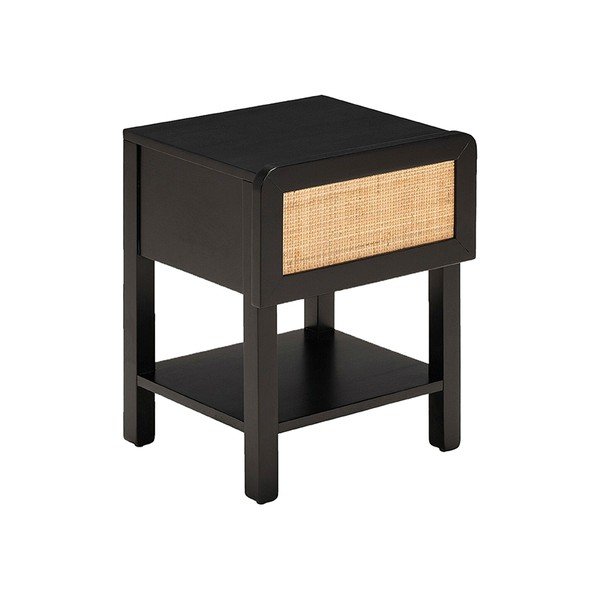 Comodino in legno nero Galant - Leitmotiv