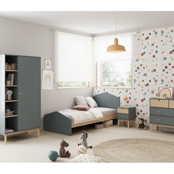 Comodino per bambini verde polveroso Estefania – Marckeric-image-1