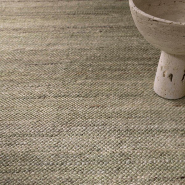 Tappeto kaki double-face e tessuto a mano in misto lana 120x170 cm Birkdale Pistachio - Asiatic Carpets-image-2