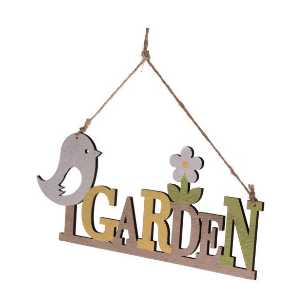 Dřevěná závěsná dekorace Dakls Garden