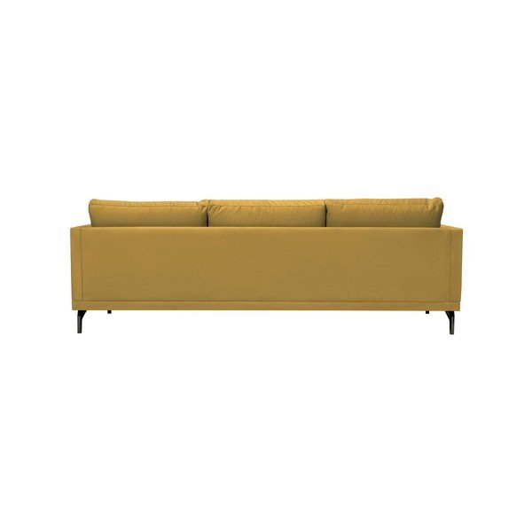 Žlutá pohovka s podnožím v černé barvě Windsor & Co Sofas Jupiter-image-3
