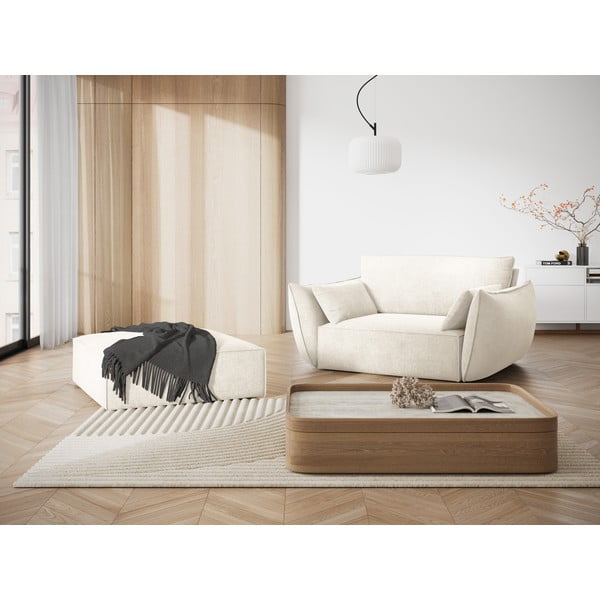 Poggiapiedi bianco Vanda - Mazzini Sofas-image-1