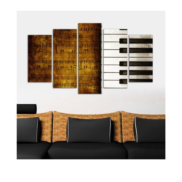 Pittura in più parti Pianoforte, 110 x 60 cm - Charm-image-1