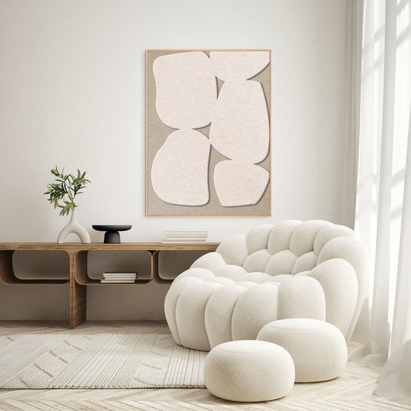 Dipinto in 3D con cornice inclusa/fonoassorbente 90x120 cm Stone Path 1 – Malerifabrikken-image-1