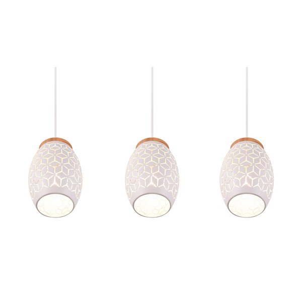 Lampada a sospensione bianca ø 15 cm Bidar - Reality-image-2