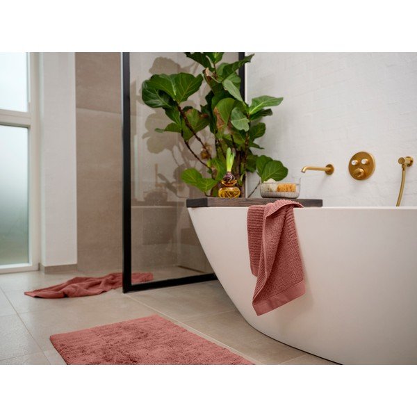 Asciugamano tipo terry color terracotta in cotone 50x70 cm Classic – Zone-image-1