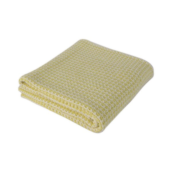 Coperta gialla in cotone soffice per neonati, 90 x 90 cm - Homemania Decor