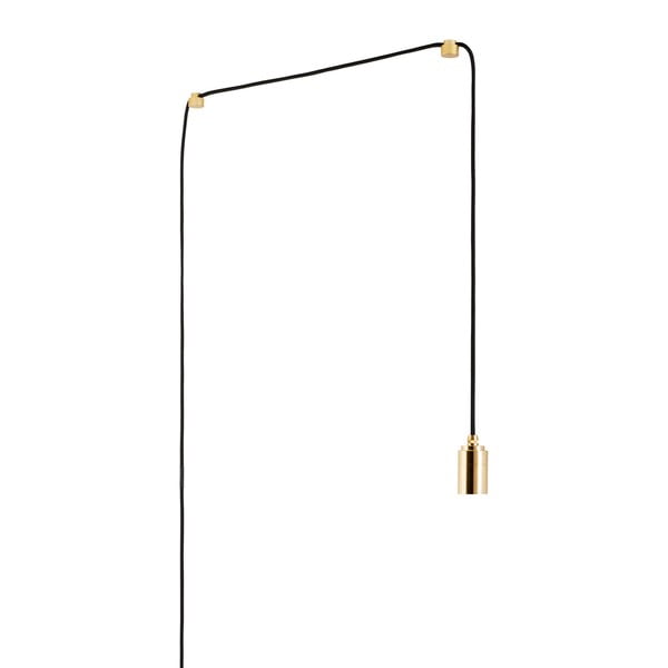 Lampada a sospensione di colore nero-oro ø 4 cm Plug & Play - tala