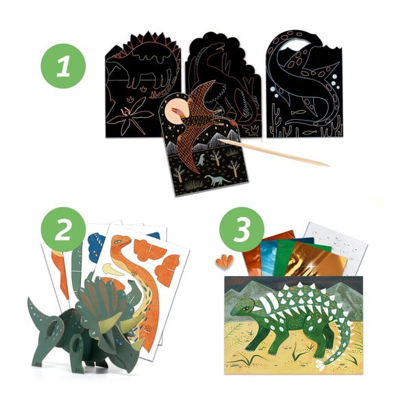 Set artistico creativo Dinosauri - Djeco-image-3