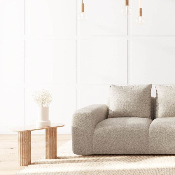 Divano beige rivestito in bouclé 287 cm Monce – Rodier-image-4