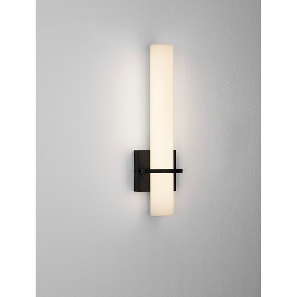 Lampada da parete LED bianca/nera opaca in acciaio Luca – Nova Luce-image-1