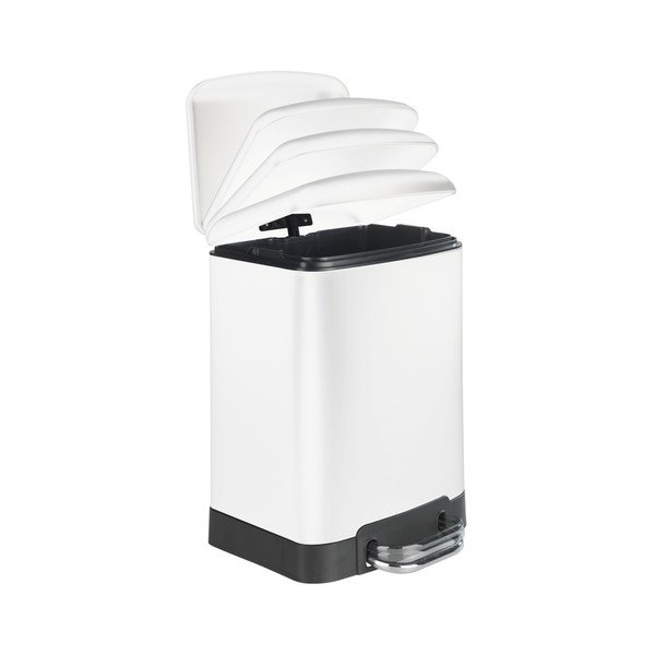 Cestino a pedale bianco , 6 l Studio - Wenko-image-1