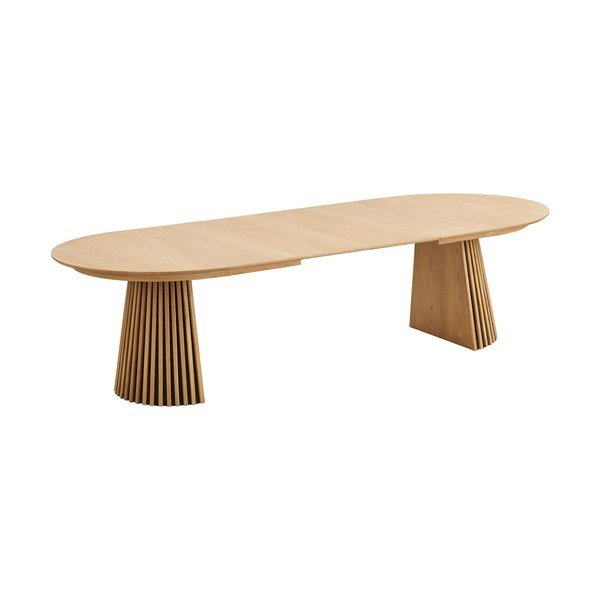 Tavolo da pranzo con effetto rovere allungabile con estensione Osaka – House Nordic-image-3