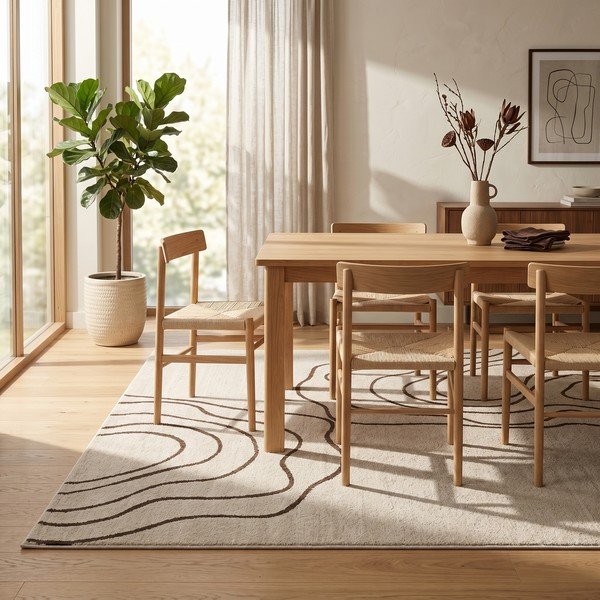 Tappeto beige 160x230 cm Pulse - ESTE-image-1
