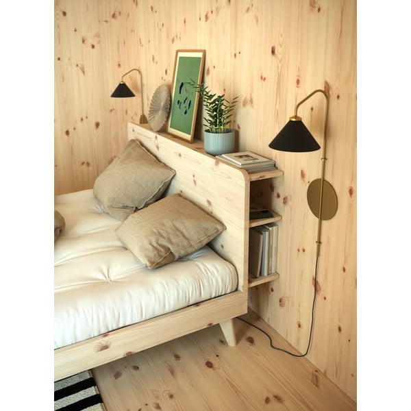 Letto matrimoniale in legno di pino con griglia 160x200 cm Retreat - Karup Design-image-4