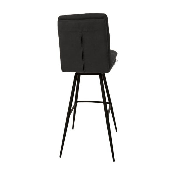 Sgabello da bar grigio scuro Uri - Canett-image-4