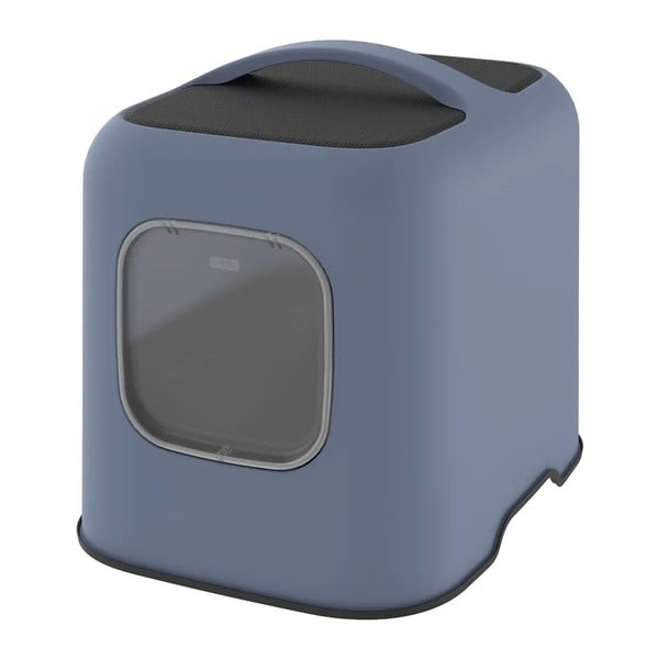 Set lettiera e paletta per gatti blu scuro Biala - Rotho-image-1