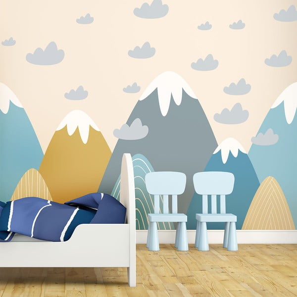 Adesivo murale Montagne giganti scandinave Blanka - Ambiance-image-3