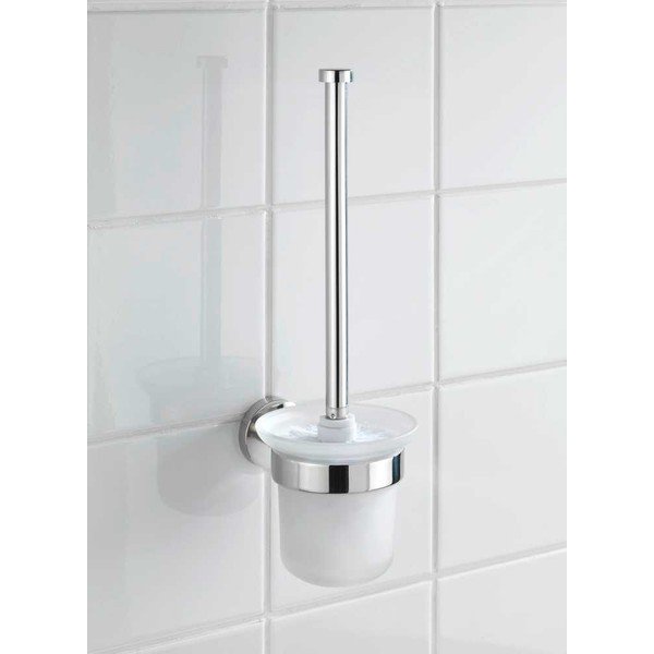 Scopino in vetro a parete in argento lucido Bosio - Wenko-image-1