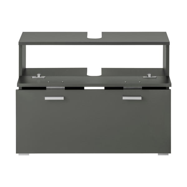 Mobile grigio per lavabo 70x55 cm Rowan - Støraa-image-2